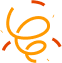 orange and red party icon.